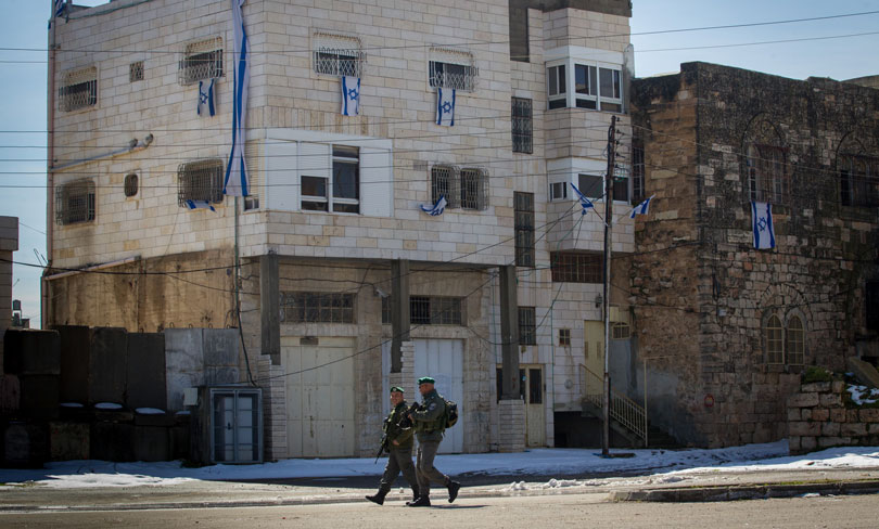 Soldiers in Hebron