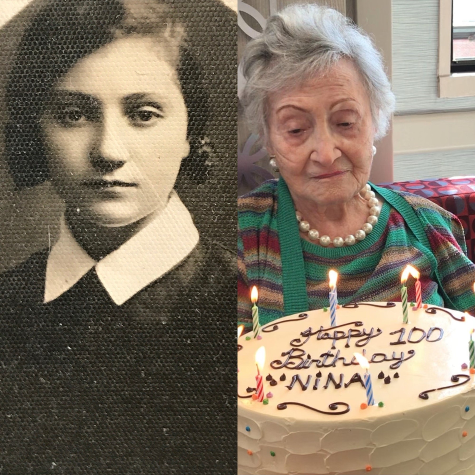 Two Pictures of Nina Zarel (z"l)