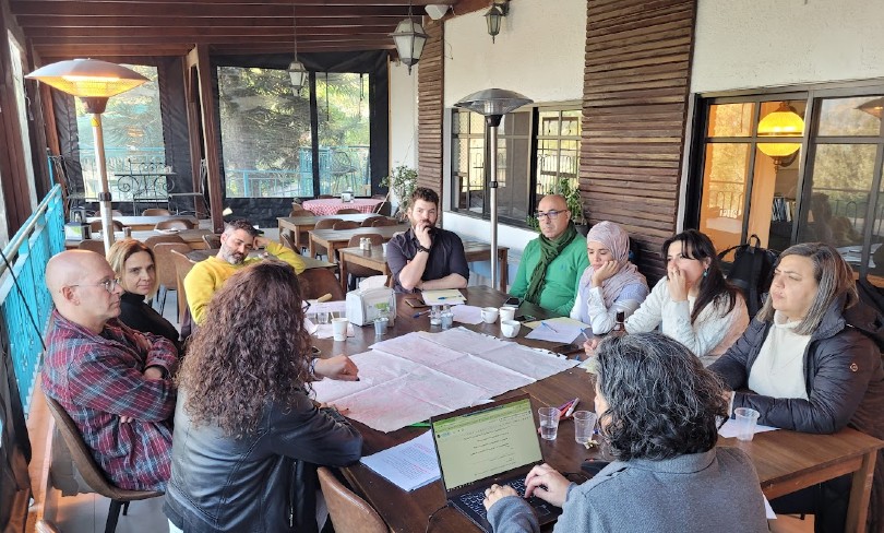 NIF and Shatil staff members at a recent summit meeting.