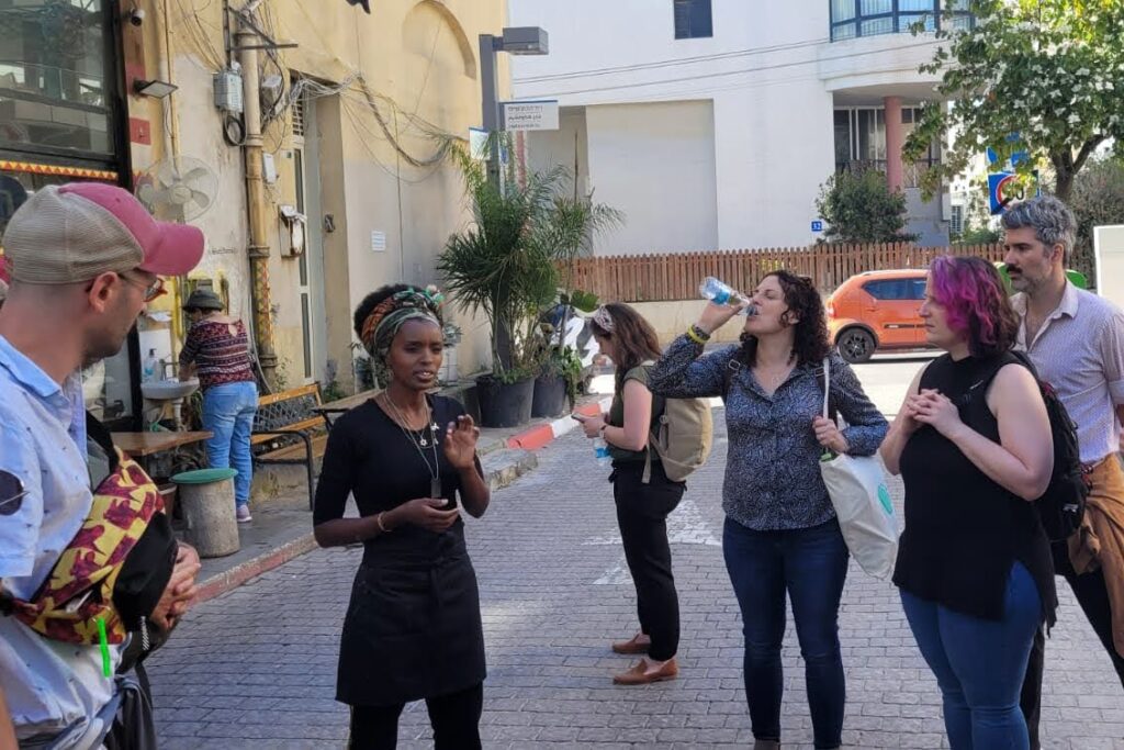 NIF Staff learning about Ethiopian-Israeli identity in Tel Aviv