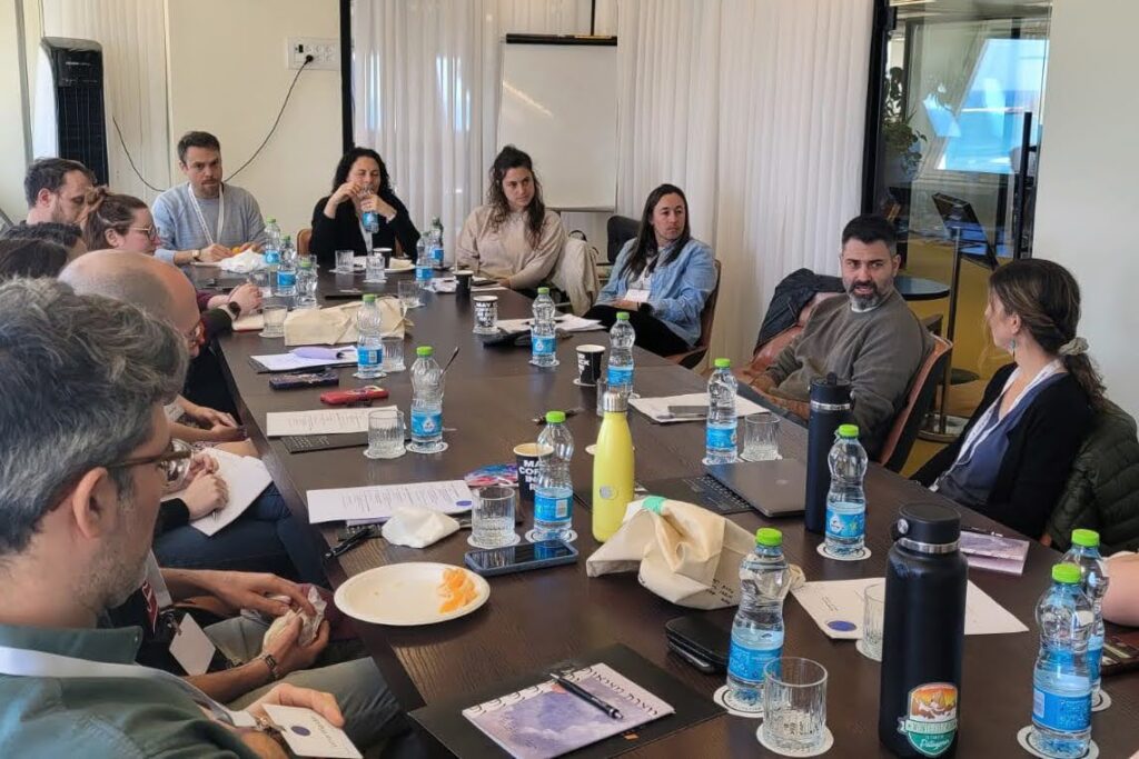 NIF Staff meeting with NIF Israel Director Mickey Gitzin