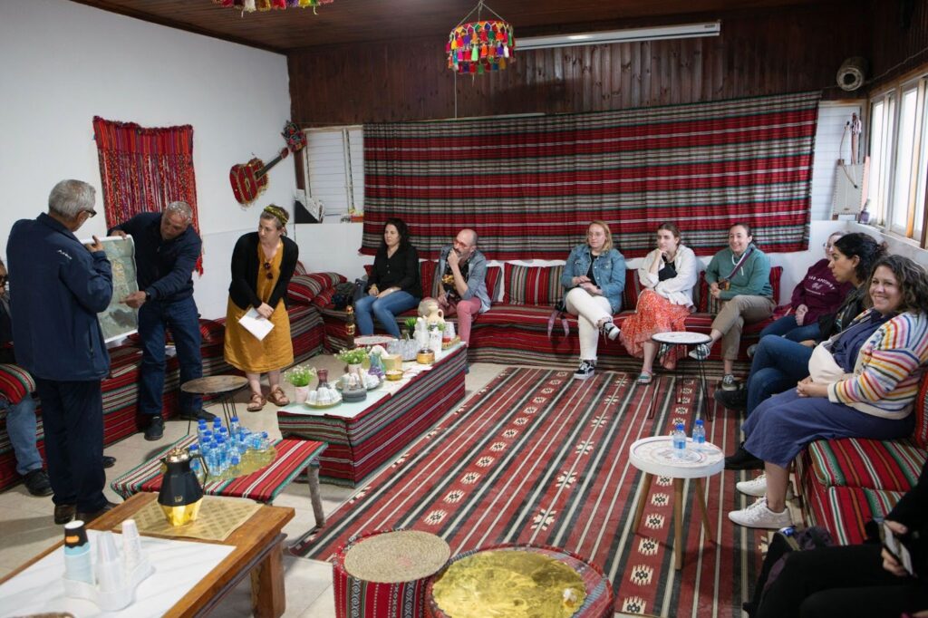 NIF Staff visit an unrecognized Bedouin village in the Negev