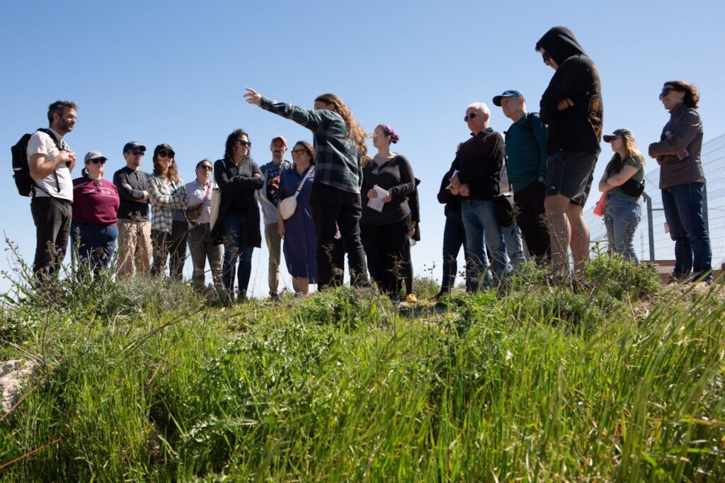 NIF Staff on a tour of the South Hebron Hills