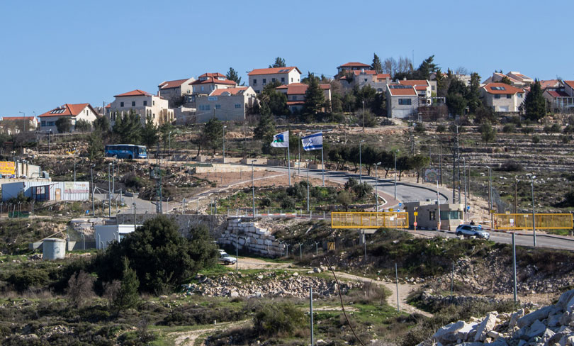 An Israeli settlement in the West Bank
