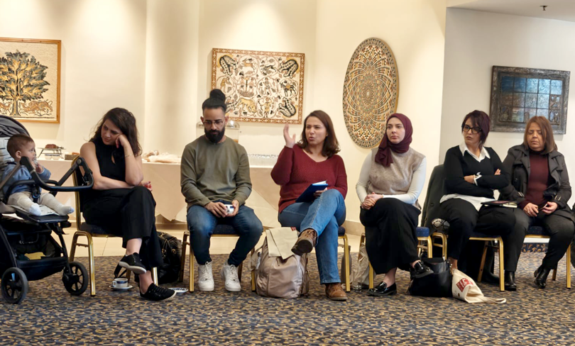 Nasij participants gather for a meeting