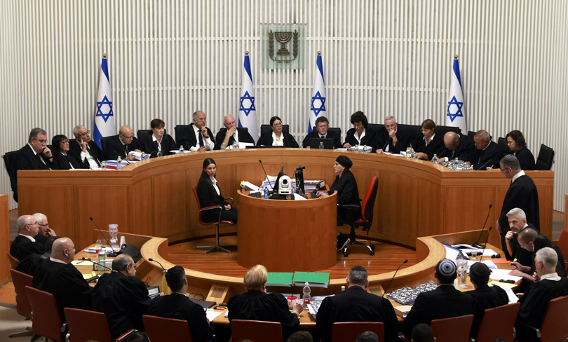 A meeting of Israel's Supreme Court