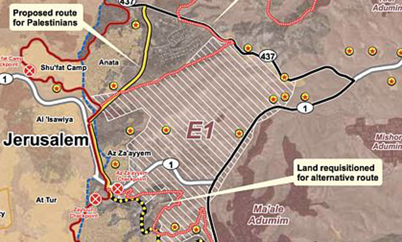 The E1 area near Jerusalem