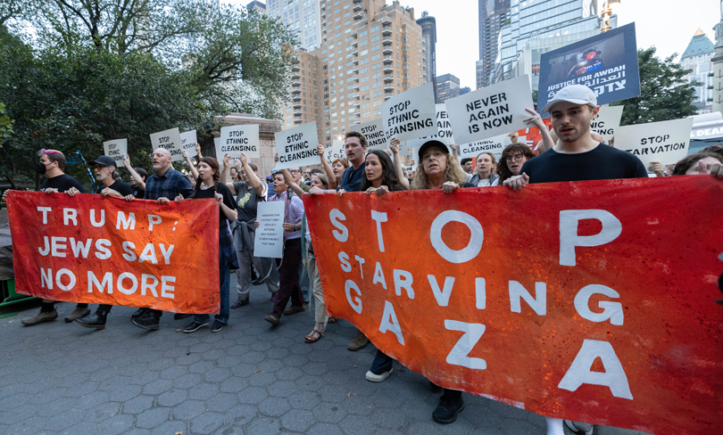 Protestors in New York City call for the end of the war in Gaza